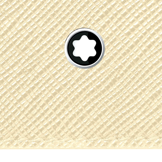 MONTBLANC SARTORIAL 130837 MINi PORTAFOGLI IN PELLE SAFFIANO COLORE AVORIO - immagine 2