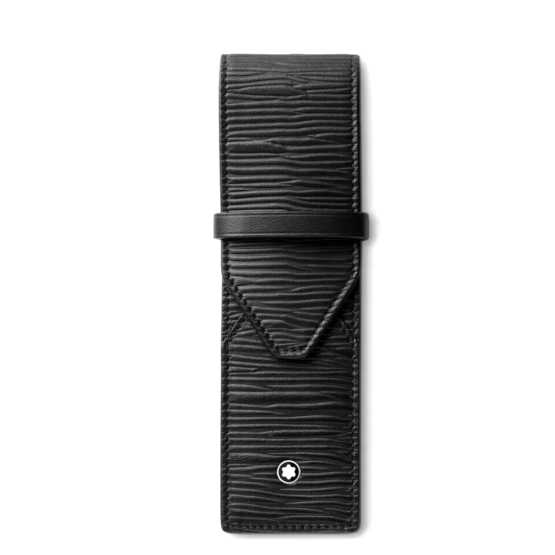 MONTBLANC Meisterstück 4810 - 130935 PORTAPENNE 2 STRUMENTI IN PELLE COL.NERO