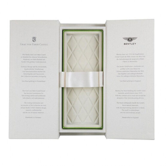 GRAF VON FABER CASTELL  PENNA A SFERA BENTLEY BIANCO SATINATO GUILOLOCHE  141809 - immagine 4