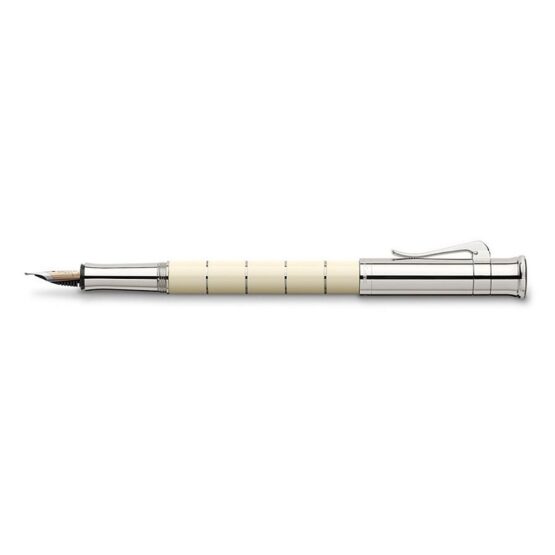 GRAF VON FABER CASTELL  PENNA STILOGRAFICA CLASSIC ANELLO IVORY 145670 PENNINO M - immagine 4