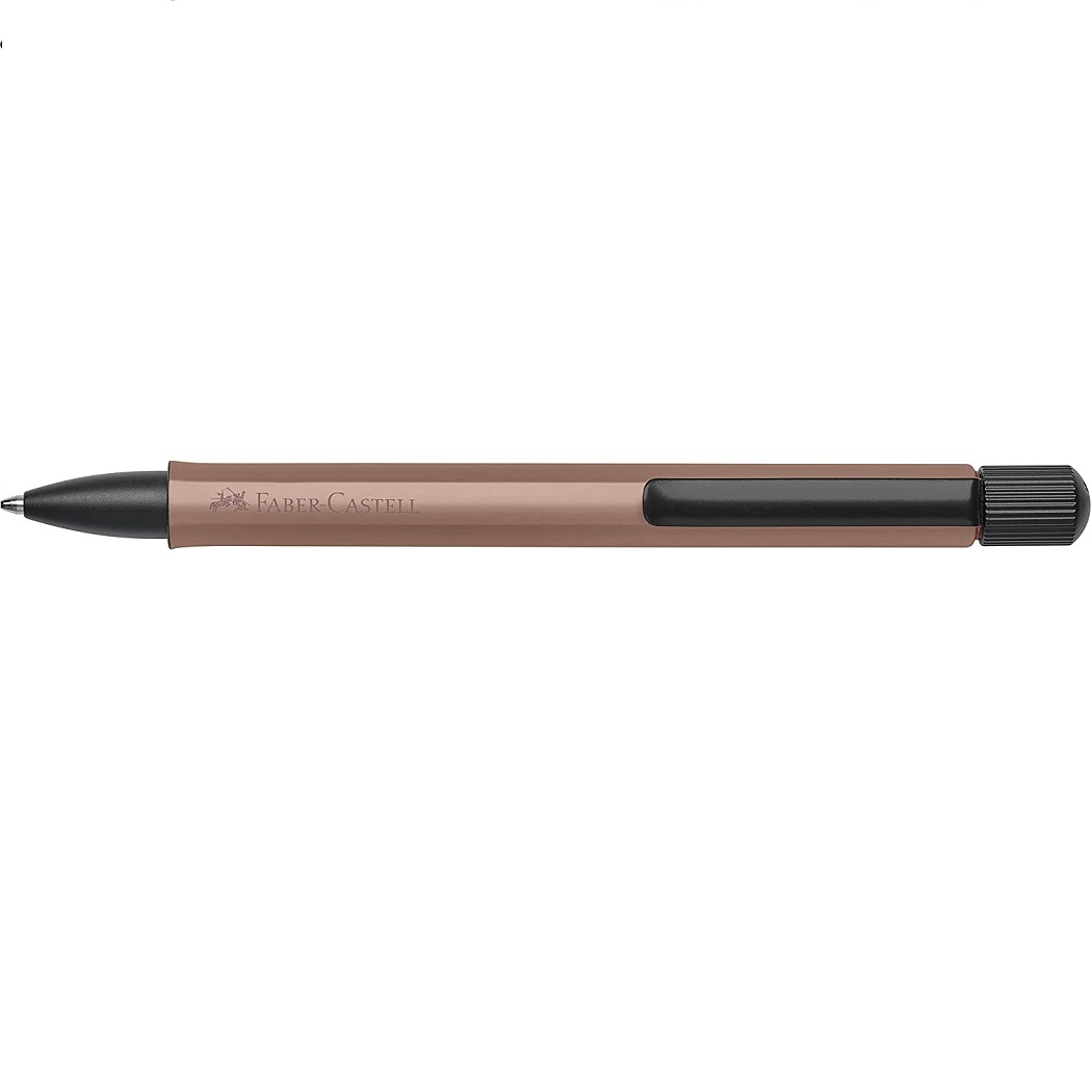 FABER CASTELL HEXO BRONZE 140584 PENNA A SFERA ALLUMINIO ANODIZZATO - immagine 3