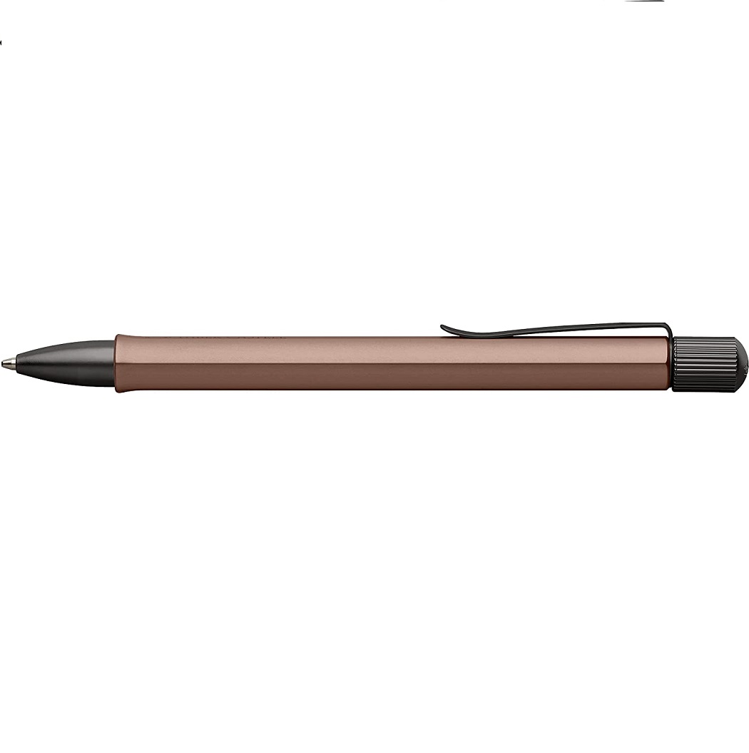 FABER CASTELL HEXO BRONZE 140584 PENNA A SFERA ALLUMINIO ANODIZZATO - immagine 2