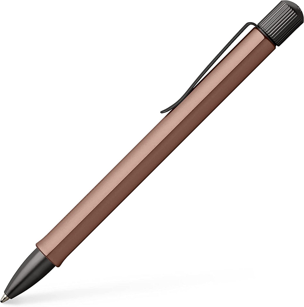 FABER CASTELL HEXO BRONZE 140584 PENNA A SFERA ALLUMINIO ANODIZZATO