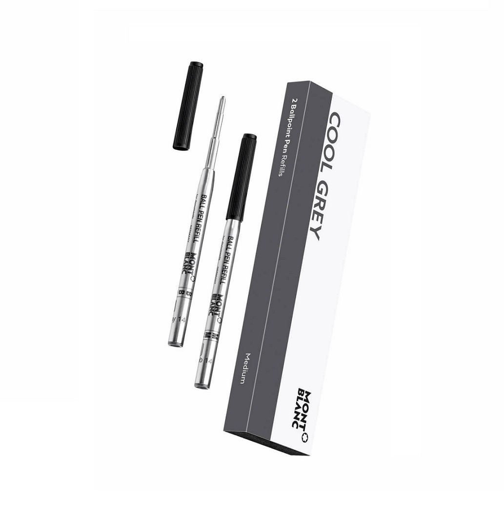 MONTBLANC 128220 REFILLS BALLPOIINT M COOL GREY 1 X 2 - immagine 2