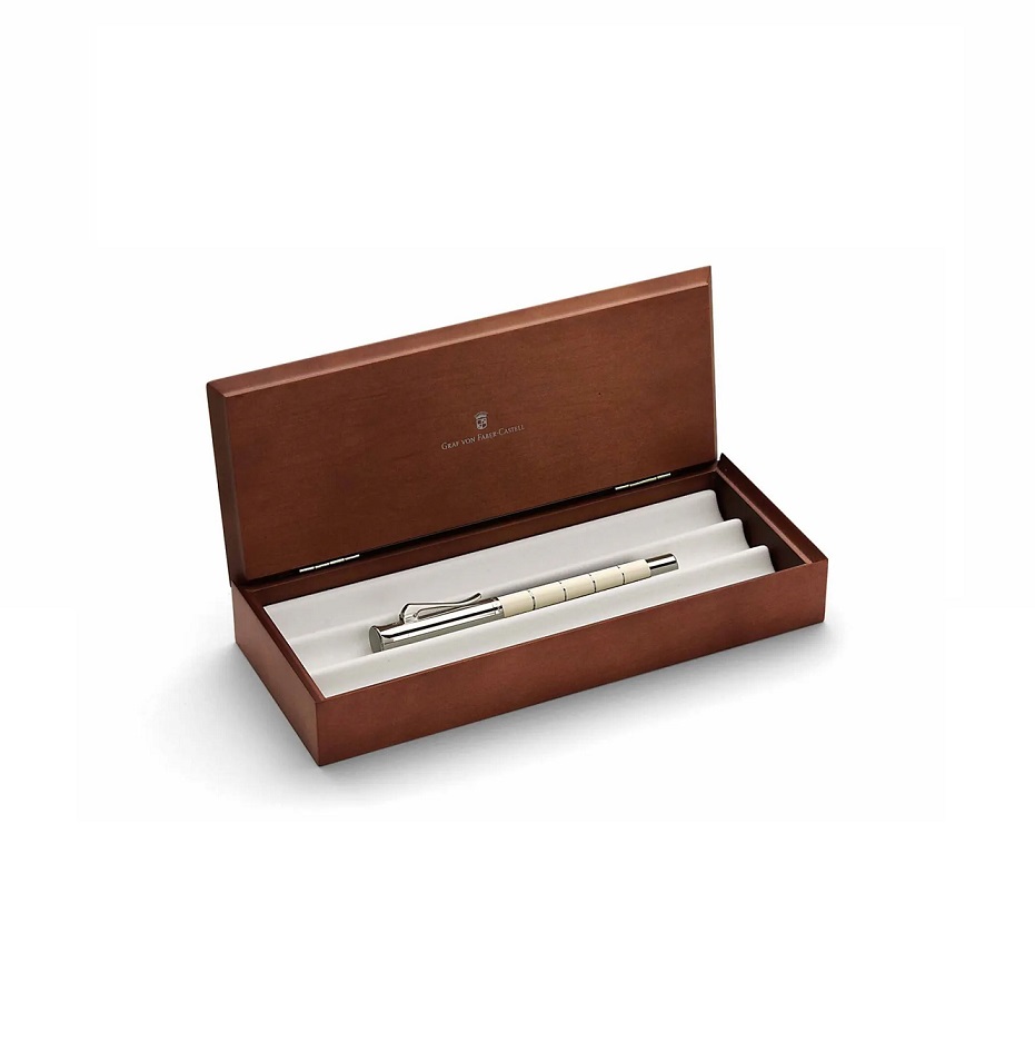 GRAF VON FABER CASTELL  PENNA ROLLER CLASSIC ANELLO IVORY 145680 - immagine 4
