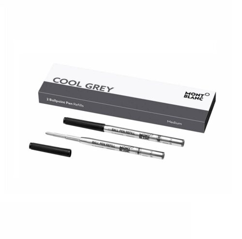 MONTBLANC 128220 REFILLS BALLPOIINT M COOL GREY 1 X 2
