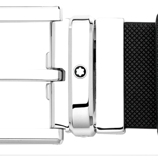 MONTBLANC 126028 CINTURA IN PELLE VITELLO STAMPATA FIBBIA AD ARDIGLIONE 3,5 - immagine 3