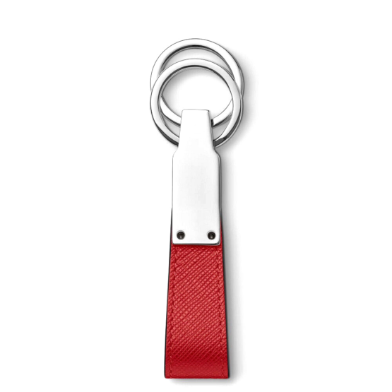 MONTBLANC SARTORIAL PORTACHIAVI IN PELLE DOPPIO ANELLO 130833 COLORE rosso - immagine 2