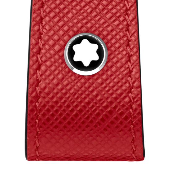 MONTBLANC SARTORIAL PORTACHIAVI IN PELLE DOPPIO ANELLO 130833 COLORE rosso - immagine 3