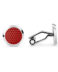 MONTBLANC 130269 GEMELLI UOMO CHIUSURA A SCATTO INSERTO IN LACCA ROSSA
