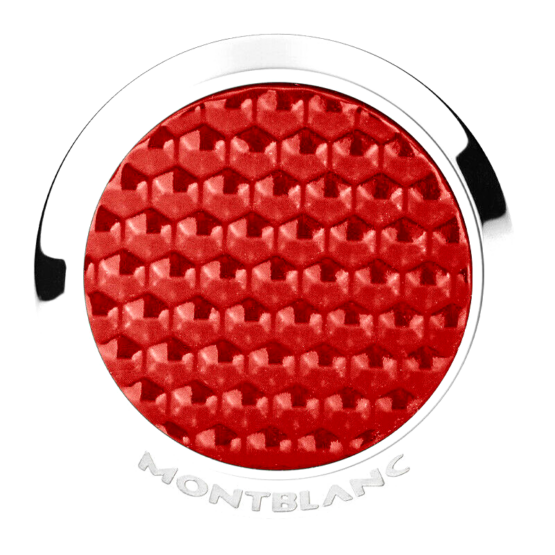 MONTBLANC 130269 GEMELLI UOMO CHIUSURA A SCATTO INSERTO IN LACCA ROSSA - immagine 2