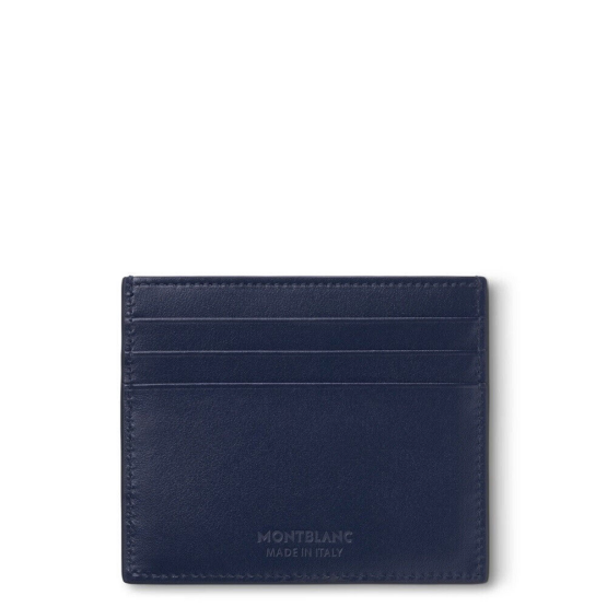 MONTBLANC Meisterstück 131694 PORTACARTE DI CREDITO PELLE COLORE BLU - immagine 3