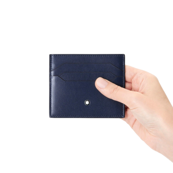 MONTBLANC Meisterstück 131694 PORTACARTE DI CREDITO PELLE COLORE BLU - immagine 4