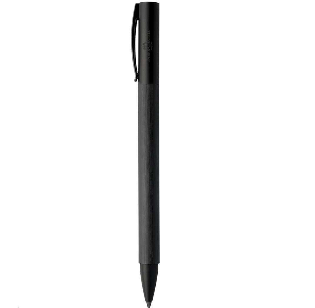 FABER CASTELL AMBITION ALL BLACK PENNA A SFERA 147155  METALLO FINITURA LUCIDA - immagine 2
