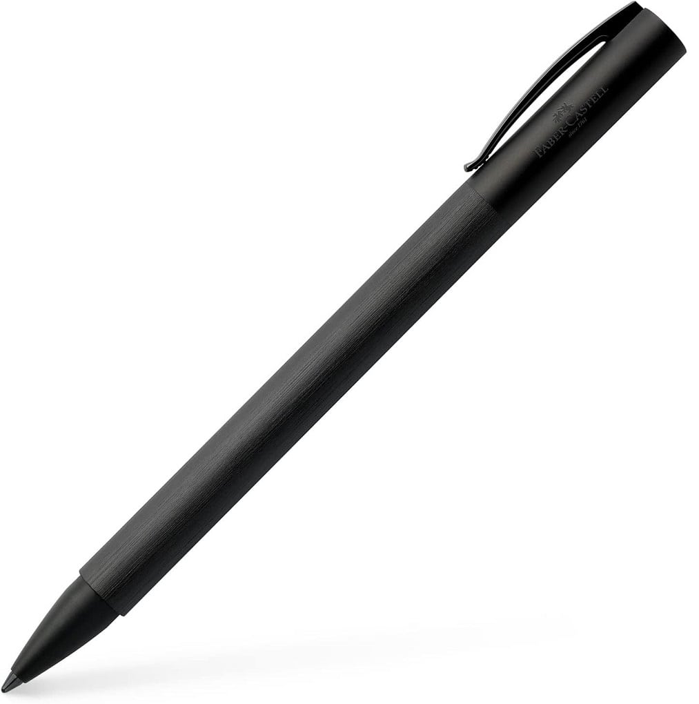 FABER CASTELL AMBITION ALL BLACK PENNA A SFERA 147155 METALLO FINITURA LUCIDA