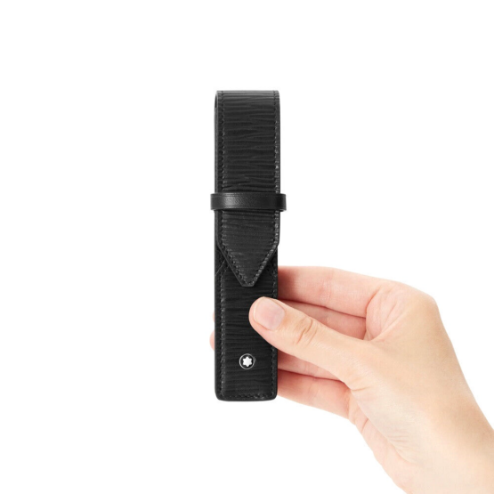 MONTBLANC Meisterstück 4810 PORTAPENNE IN PELLE 1 STRUMENTO DA SCRITTURA 130934 - immagine 2