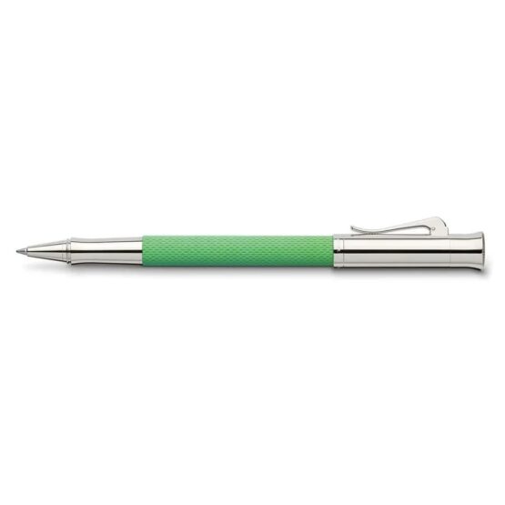 GRAF VON FABER CASTELL PENNA ROLLER GUILLOCHE VERDE SERPENTE 146527 - immagine 3