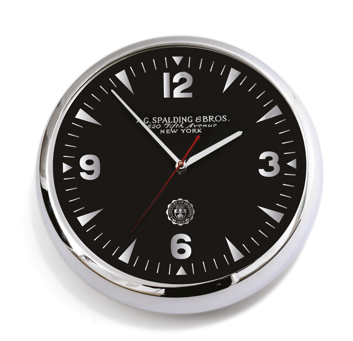 809134U900.SPALDING.OROLOGIO.PARETE.NERO.