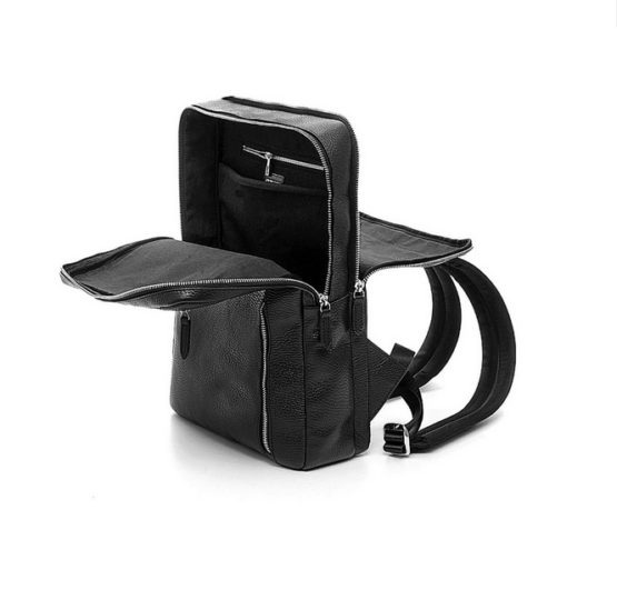 A.G.SPALDING & BROS 309237U900 ZAINO TOURIS SQUARE IN PELLE COLORE NERO - immagine 3