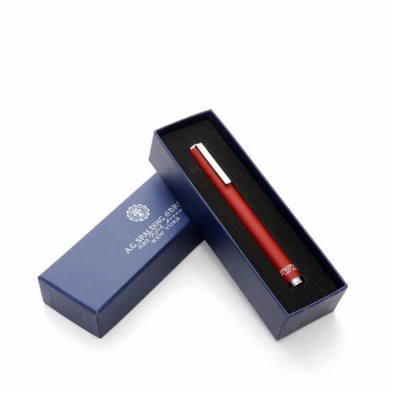 A.G. SPALDING & BROS 170176U500 PENNA ROLLER ACCCIAIO RAME COLORE ROSSO - immagine 2