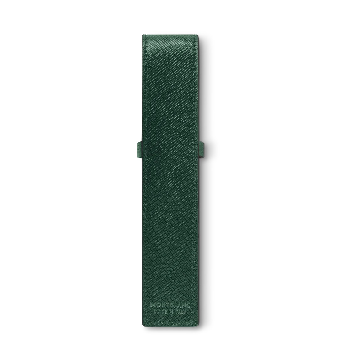 MONTBLANC SARTORIAL 131200 PORTAPENNE 1 STRUMENTO IN PELLE SAFFIANO  VERDE - immagine 2