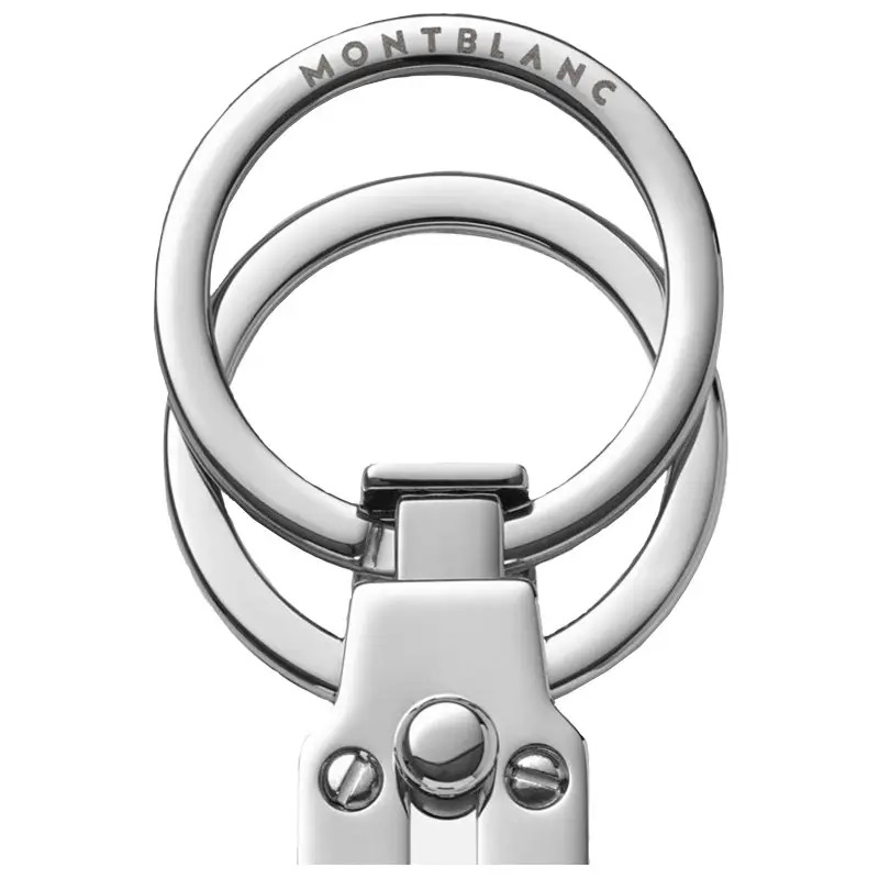 MONTBLANC SARTORIAL PORTACHIAVI IN PELLE DOPPIO ANELLO 131735 COLORE BLU - immagine 3