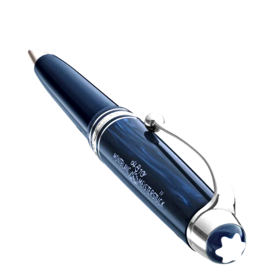 131340 MONTBLANC MEISTERSTÜCK THE ORIGIN COLLECTION  MIDSIZE BLU PENNA A SFERA - immagine 3