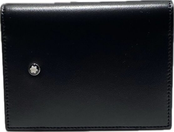 MONTBLANC Meisterstuck 198321 PORTABIGLIETTI DA VISITA PORTA CARTE4 scomparti nero - immagine 2