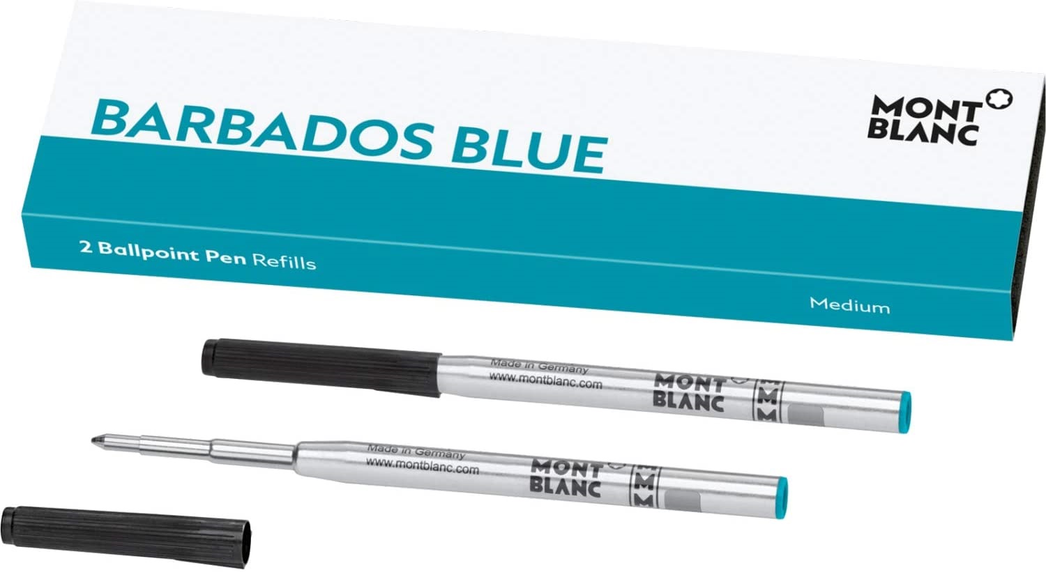 MONTBLANC 128219 REFILL M BARBADOS BLU X 2