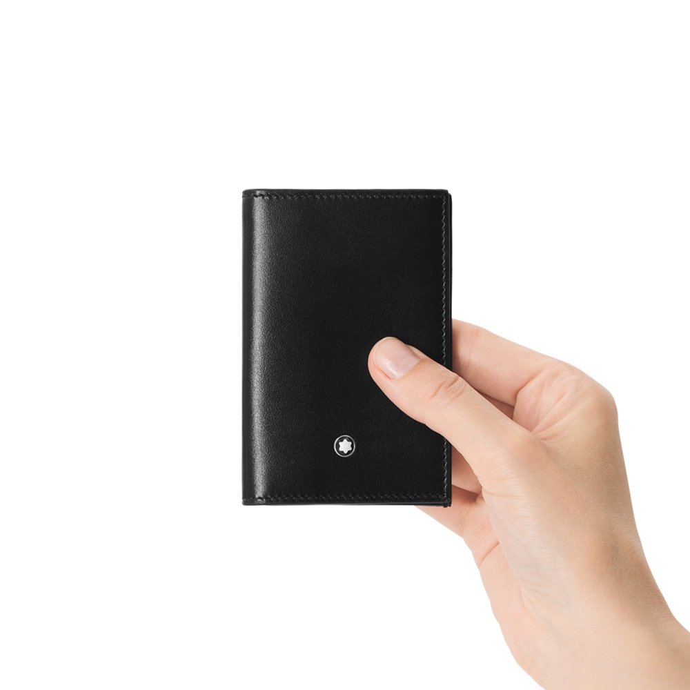 MONTBLANC Meisterstuck 198320 PORTABIGLIETTI E CARTE DI CREDITO COLORE NERO - immagine 3