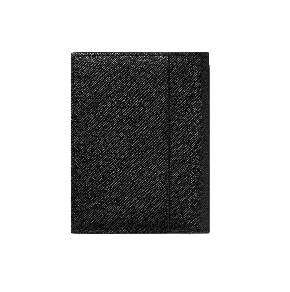 MONTBLANC SARTORIAL  PORTA CARTE 4 SCOMPARTI COLORE NERO 130322 - immagine 4
