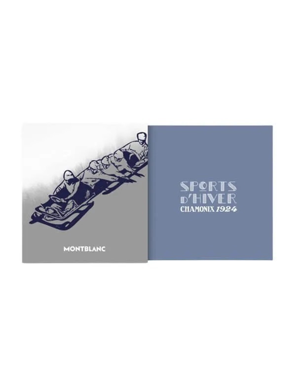 MONTBLANC Meisterstück x Olympic Heritage Chamonix 1924 INK BOTTLE BLU 132953 - immagine 4