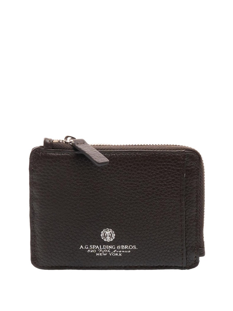 A.G. SPALDING&BROS PORTACARTE DI CC CON ZIP PELLE 175426U254 COLORE T.M.