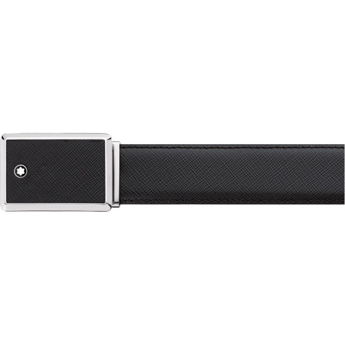 MONTBLANC 114421 CINTURA 3,0 IN PELLE SAFFIANO FIBBIA A CASSATTA - immagine 3