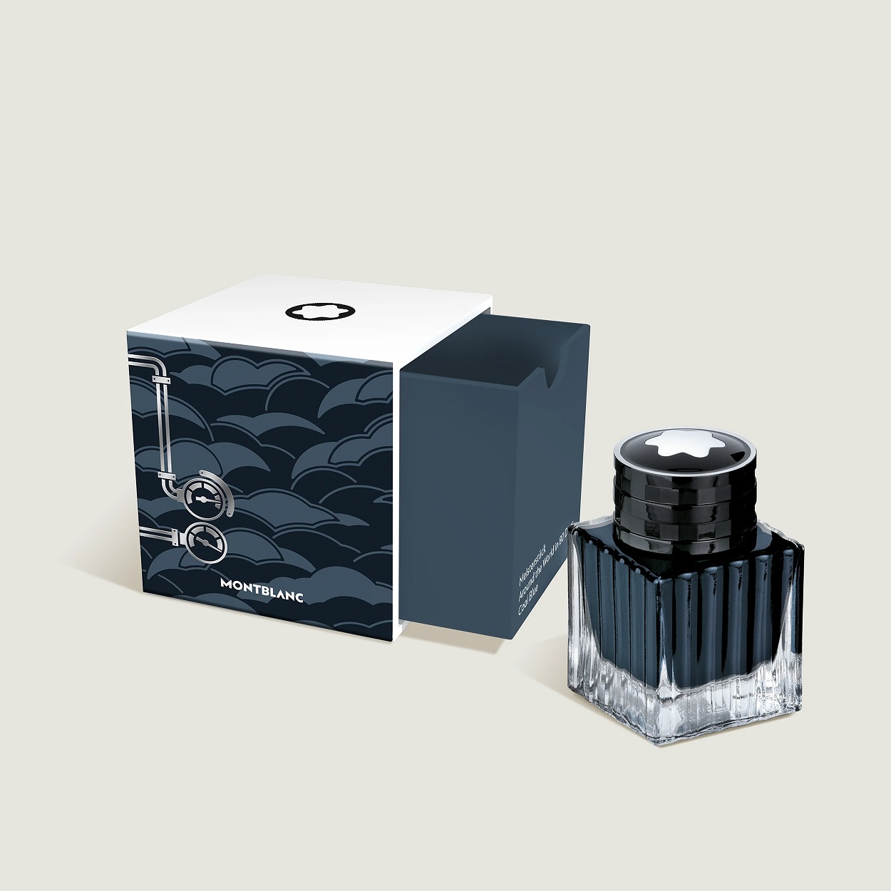 MONTBLANC 134408 Boccetta d’inchiostro, Meisterstück Around the World in 80 Days, blu carbone – 50 ml - immagine 5