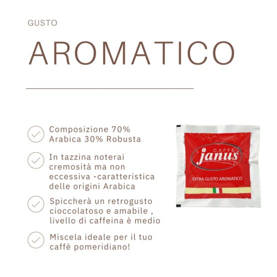 JANUS CAFFE’ ” AROMATICO ” CAFFE’ IN CIALDE ESE FILTRO-CARTA - immagine 2