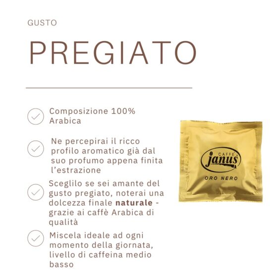 JANUS CAFFE’ " ORO NERO " CAFFE' IN CIALDE ESE FILTRO-CARTA - immagine 2