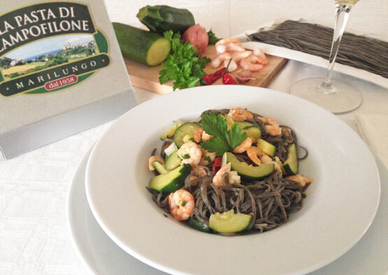MARILUNGO TAGLIOLINI AL NERO DI SEPPIA PASTA ALL’UOVO DI CAMPOFILONE I.G.P. - immagine 5