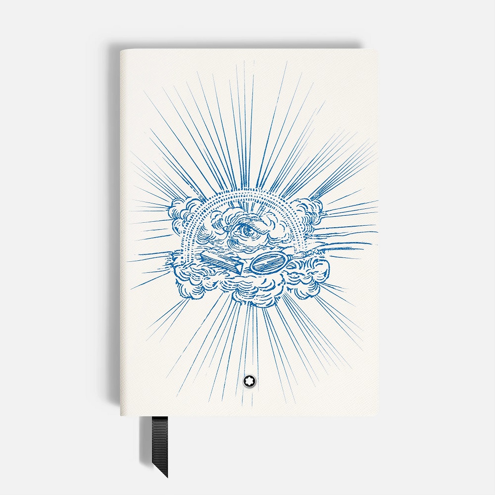 MONTBLANC 134714 Blocco note medio, Writers Edition Homage to Johann Wolfgang von Goethe, bianco, pagine a righe