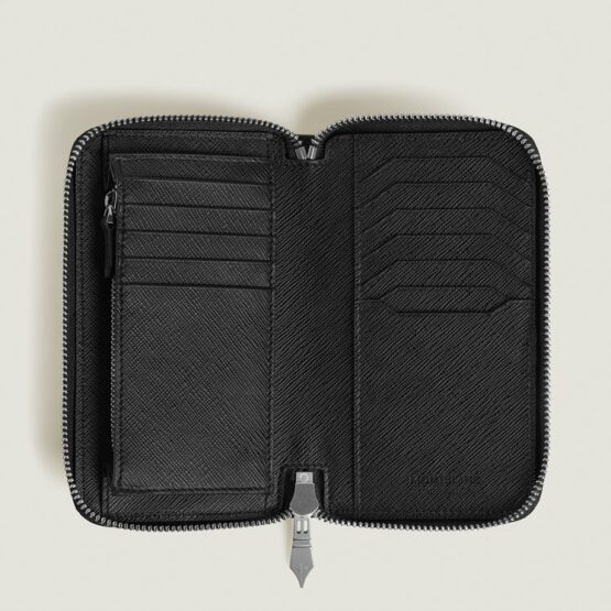 MONTBLANC 220362 PORTAFOGLI CON LAMPO SAFFIANO BLU - immagine 2