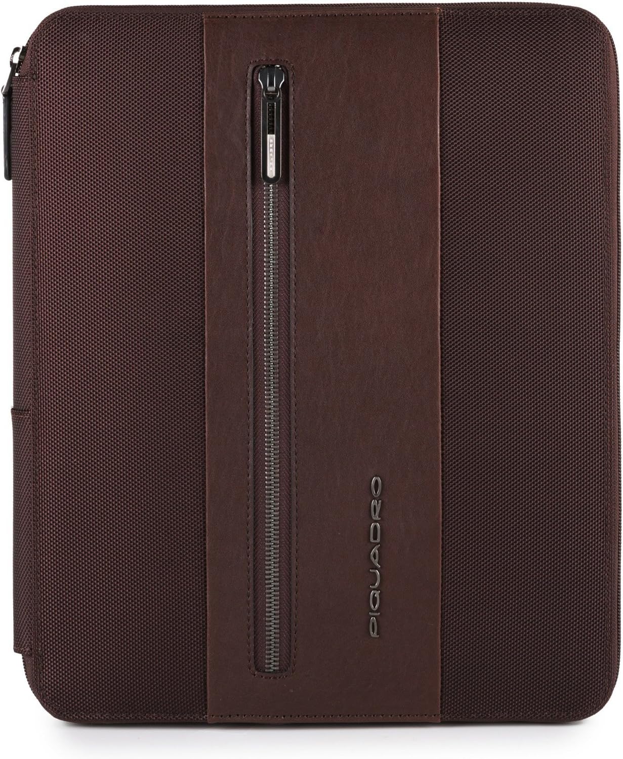 PIQUADRO PB4454BR/T/TM ORTABLOCCO A4 CON CERNIERA TESS/PELLE TESTA DI MORO