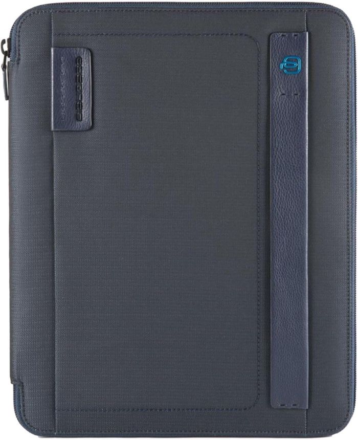 PIQUADRO PB2830P16 CHEVBLU PORTBLOCCO A4 IN TESSUTO/PELLE COLORE AVIO