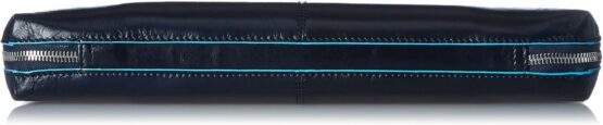 PIQUADRO BLUE SQUARE PB2629B2 BLU2 BORSA PORTABLOCCO A4 PELLE BLU - immagine 4
