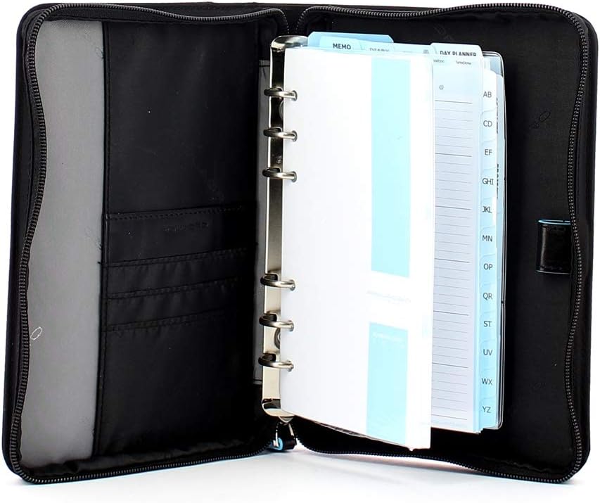 ag4527ce.Medium organizer with zip closure,Black. 3