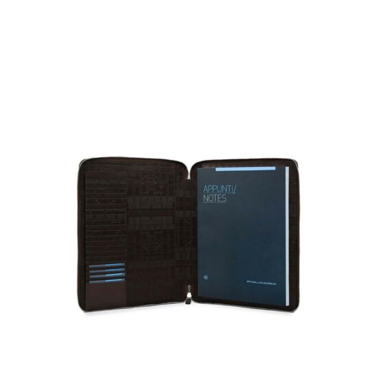 PIQUADRO PB2830P15S PORTABLOCCO A4 IN PELLE COLORE TESTA DI MORO - immagine 2