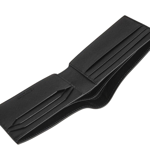 MONTBLANC SARTORIA 220384 Portafoglio 6 scomparti COLORE TWEED BLUE - immagine 5