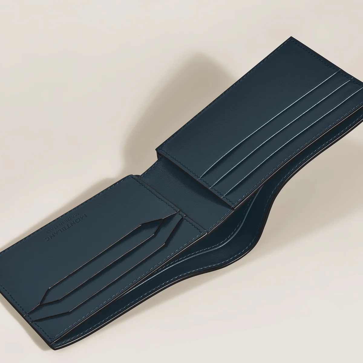 Montblanc 220446 Portafoglio Meisterstück a 6 Scomparti in Pelle VELLUTO BLU - immagine 2