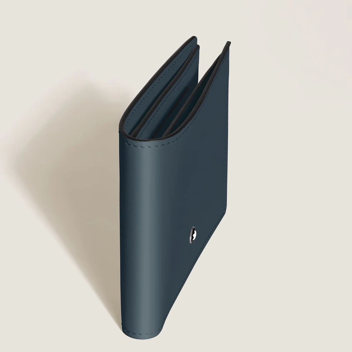 Montblanc 220446 Portafoglio Meisterstück a 6 Scomparti in Pelle VELLUTO BLU - immagine 4