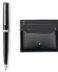 MONTBLANC 137793 SET BP PIX NERO + MST PORTACARTE DI CREDITO