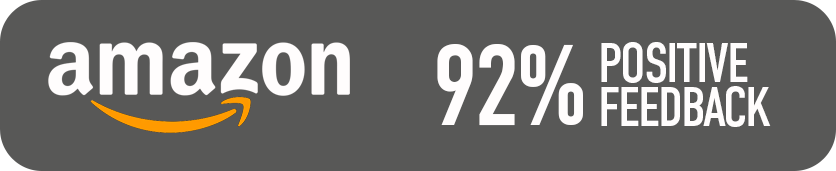 92% Positive Feedback on Amazon